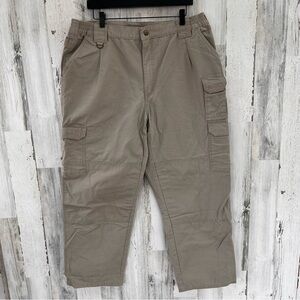 5.11 Men’s Tactical Khaki Multi Pockets Size 40X30 Regular Fit 100% Cotton